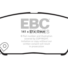 EBC 11-15 Kia Optima 2.0 Turbo Greenstuff Front Brake Pads DP21856