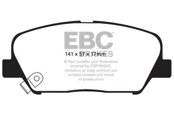 EBC 11-15 Kia Optima 2.0 Turbo Greenstuff Front Brake Pads DP21856