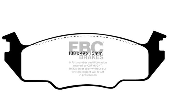 EBC 80-84 Volkswagen Golf 1.6 Yellowstuff Front Brake Pads DP4366R