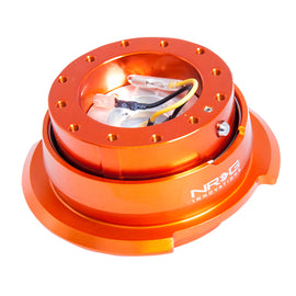 NRG Quick Release Kit Gen 2.8 - Orange Body / Titanium Chrome Ring SRK-280OR