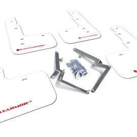 Rally Armor Mud Flaps For Honda 2017-2019 Civic Type R White w Red Logo MF47-UR-WH/RD