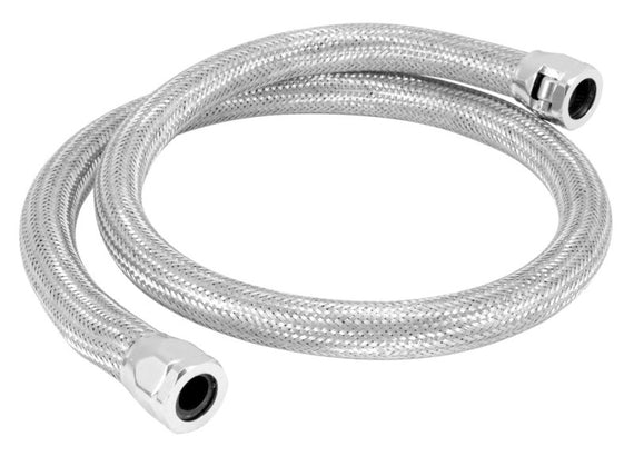 Spectre Stainless Steel Flex Heater Hose Kit 5/8in. Diameter - 4ft. Chrome 39698