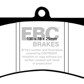 EBC 90-00 Aston Martin Vantage 5.3 (Twin Supercharged)(Alcon) Yellowstuff Front Brake Pads DP4011R