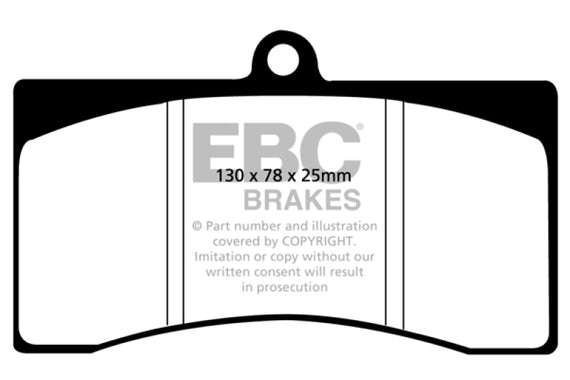 EBC 90-00 Aston Martin Vantage 5.3 (Twin Supercharged)(Alcon) Yellowstuff Front Brake Pads DP4011R