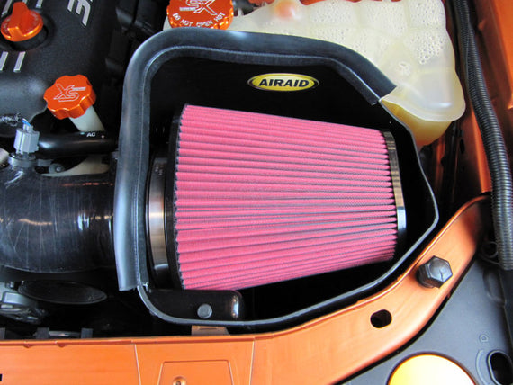 Airaid 11-14 Dodge Charger/Challenger MXP Intake System w/ Silicone Tube (Dry / Red Media) 351-319