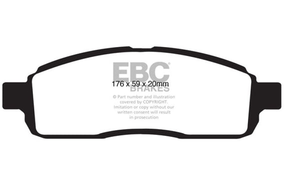 EBC 09 Ford F150 4.6 (2WD) 6 Lug Ultimax2 Front Brake Pads UD1392