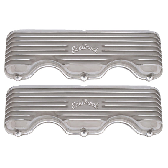 Edelbrock Valve Cover Classic Series Chevrolet W 348/409 CI V8 Polshed 4140