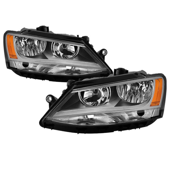 xTune 11-18 Volkswagen Jetta Sedan OEM Style Halogen Headlights - Chrome (HD-JH-VJ11-AM-C) 9042348