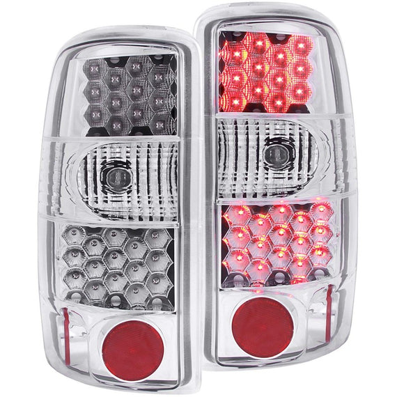 ANZO 2000-2006 Chevrolet Suburban LED Taillights Chrome 311002