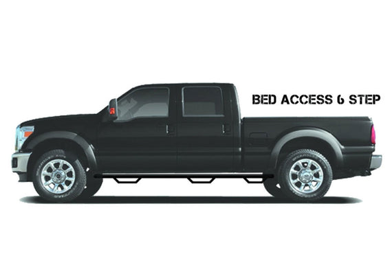 N-Fab Nerf Step 99-03 Ford F-150/Lobo SuperCab 4 Door 6.5ft Bed - Gloss Black - Bed Access - 3in F97100QC-6
