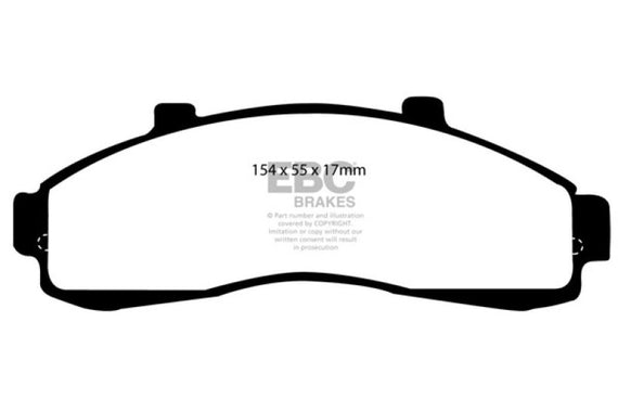 EBC 95-01 Ford Explorer 4.0 2WD Yellowstuff Front Brake Pads DP41199R