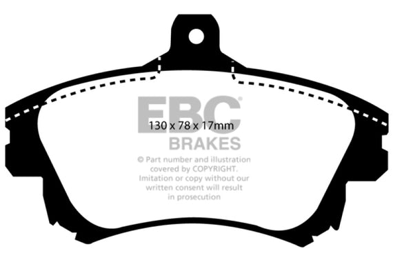 EBC 99-04 Volvo S40 1.9 Turbo T4 (200 BHP) Redstuff Front Brake Pads DP31139C
