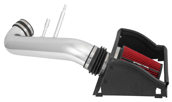Spectre 15-18 Ford F150 V8-5.0L F/I Air Intake Kit - Polished w/Red Filter 9033