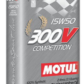 Motul 2L Synthetic-ester Racing Oil 300V COMPETITION 15W50 104244