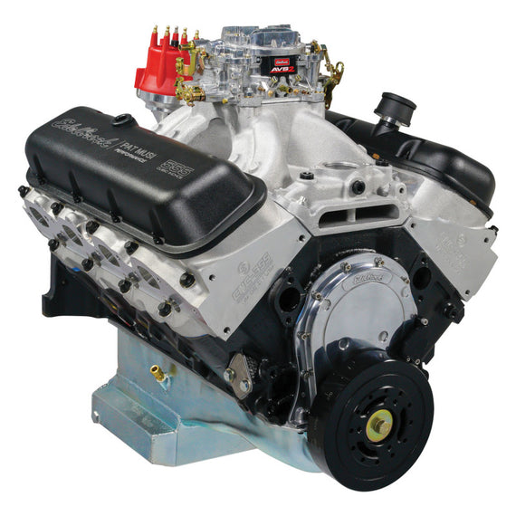 Edelbrock Crate Engine Edelbrock/Pat Musi 555 RPM XT BBC 675 HP Stock Exhaust Port Location 49550