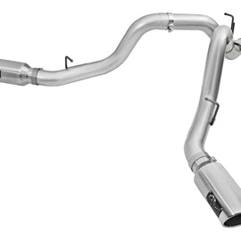 aFe Atlas Exhaust 4in Dual DPF-Back Al Steel w/ Pol Tips 16-17 GM Diesel Truck V8-6.6L (td) LML 49-04080-P