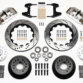 Wilwood Narrow Superlite 6R Front Hub Kit 14.00in Drill Pol 74-80 Pinto/Mustang II Disc Spindle only 140-9802-DP