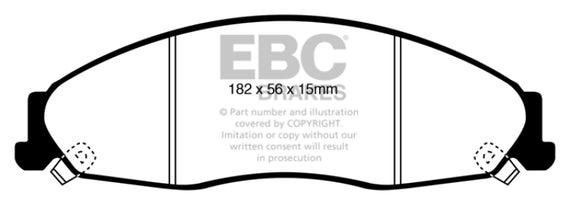 EBC 05-08 Pontiac Grand Prix 5.3 Greenstuff Front Brake Pads DP21841