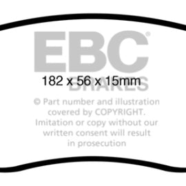 EBC 05-08 Pontiac Grand Prix 5.3 Redstuff Front Brake Pads DP31841C