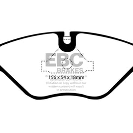 EBC 90-98 Saab 9000 2.0 Redstuff Front Brake Pads DP3751C