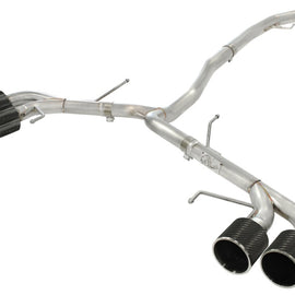 aFe Takeda 3in SS Exhaust Cat-Back 09-14 Nissan GTR V6 3.8L Carbon Fiber Tips 49-36108-C