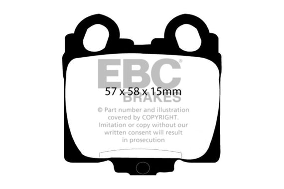Fits 98-10 GS300 GS400 GS430 IS300 SC430: Ultimax  Brake Pads EBC Brakes UD771 UD771