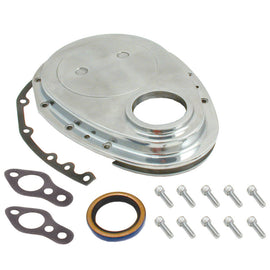 Spectre SB Chevrolet Timing Chain Cover - Polished Aluminum 4935