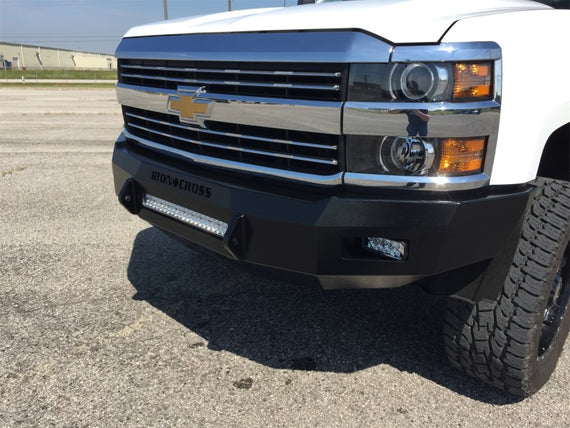 Iron Cross 07-13 Chevrolet Silverado 1500 Low Profile Front Bumper - Matte Black 40-515-07-MB