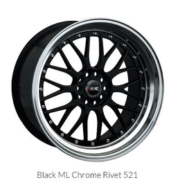 XXR 521 18x8.5 5x108/5x112 +35 Black/ML Wheel/Rim 521882421