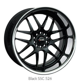 XXR 526 18x9 5x114.3/5x120 +25 Black/SSC Wheel/Rim 52689432