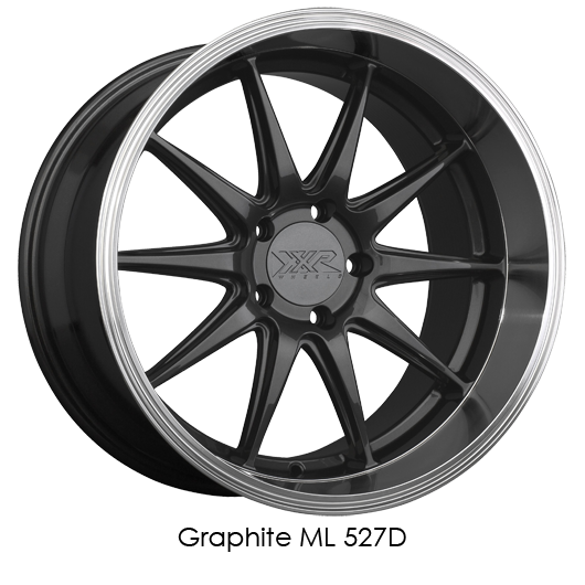 XXR 527D 18x9 5x108 +35 Graphite/ML Wheel/Rim 527D893197