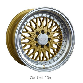 XXR 536 15x8 4x100/4x114.3 +20 Hyper Gold/ML Wheel/Rim 53658087