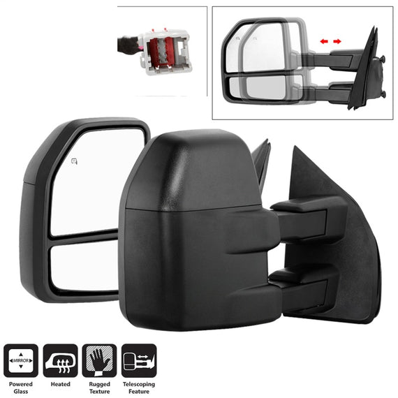 xTune 15-17 Ford F-150 Heated Telescoping Mirrors (Pair) (MIR-FF15015-G4-PWH-SET) 9943058