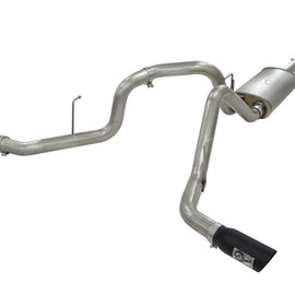 aFe MACHForce XP Exhaust 3in SS Dual Side Exit CB w/ Black Tips 11-14 Ford F150 EcoBoost V6-3.5L TT 49-43056-B