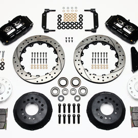 Wilwood Narrow Superlite 6R Front Hub Kit 12.88in Drilled 1970-1973 Mustang Disc Spindle 140-10220-D