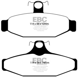 EBC 85-88 Chevrolet Camaro (3rd Gen) 2.8 (Performance Package) Greenstuff Rear Brake Pads DP21167