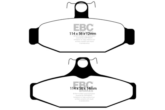 EBC 85-88 Chevrolet Camaro (3rd Gen) 2.8 (Performance Package) Greenstuff Rear Brake Pads DP21167