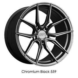 XXR 559 18x10 5x114.3 +20 Chromium Black Wheel/Rim 559806650