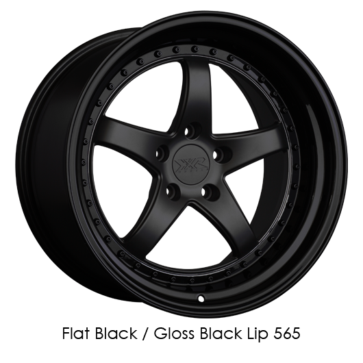 XXR 565 18x8.5 5x114.3 +20 Flat Black/Gloss Black Lip Wheel/Rim 565886626