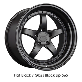 XXR 565 20x9 5x114.3 +35 Flat Black/Gloss Black Lip Wheel/Rim 565096526