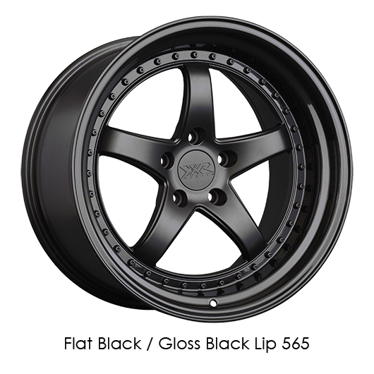 XXR 565 20x9 5x114.3 +35 Flat Black/Gloss Black Lip Wheel/Rim 565096526