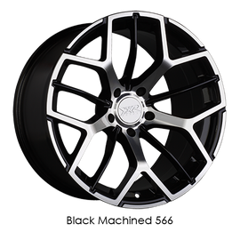 XXR 566 18x8.5 5x114.3 +35 Black/Machined Wheel/Rim 566886512