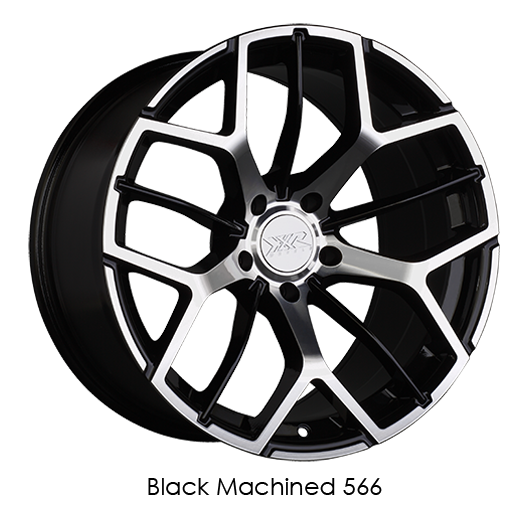 XXR 566 18x10 5x114.3 +20 Black/Machined Wheel/Rim 566806612