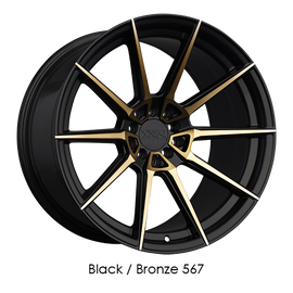 XXR 567 18x10.5 5x100/5x114.3 +20 Bronze & Black Wheel/Rim 567805463