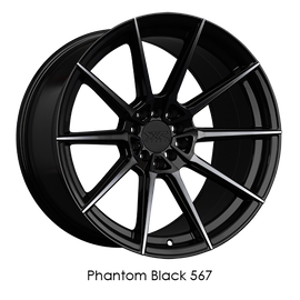 XXR 567 18x8.5 5x100/5x114.3 +35 Phantom Black Wheel/Rim 567881027