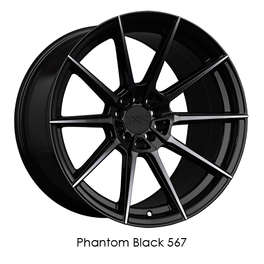 XXR 567 18x8.5 5x108/5x112 +35 Phantom Black Wheel/Rim 567882427