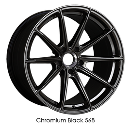 XXR 568 18x8.5 5-112 +38 Chromium Black Wheel/Rim 568884450