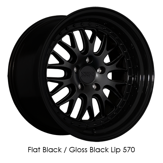 XXR 570 20x9 5x114.3 +35 Flat Black/Gloss Black Lip Wheel/Rim 570096526