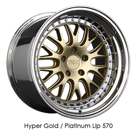 XXR 570 20x9 5x120 +35 Hyper Gold/Platinum Lip Wheel/Rim 570091278