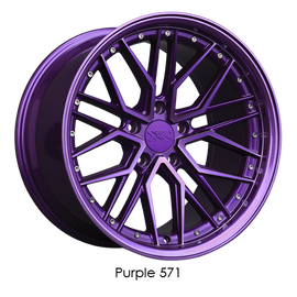 XXR 571 18x10 5x114.3 +25 Diamond Cut Purple Wheel/Rim 571806684